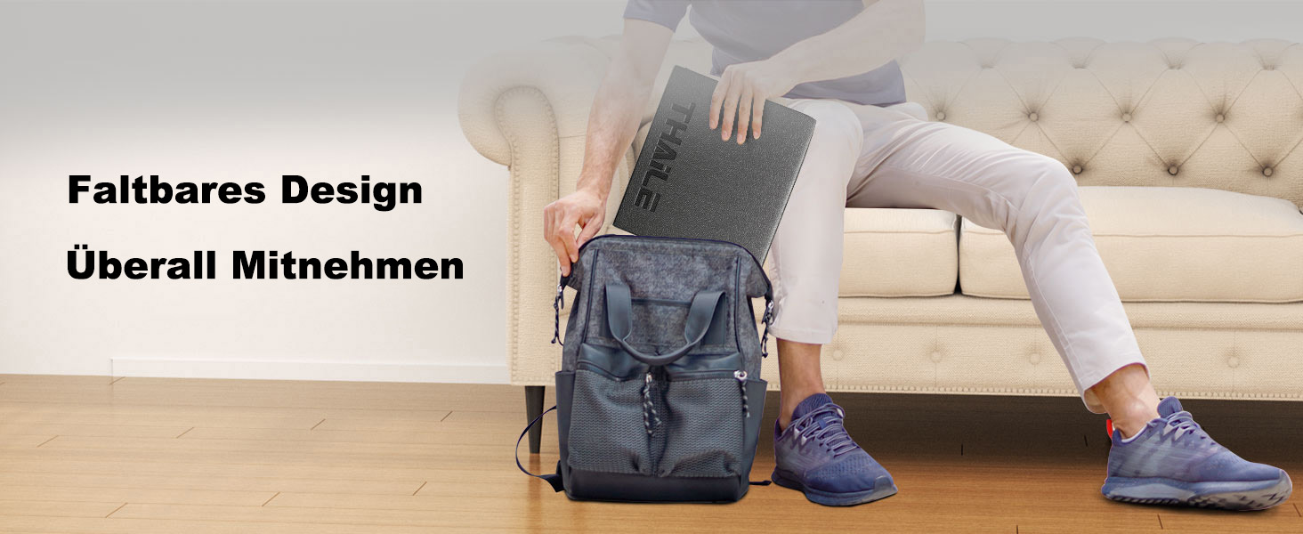 Килимок під бігову доріжку та тренажер 140x60 см, захисний підклад з щільного ПВХ для шумоізоляції та амортизації, складаний килим для фітнес-обладнання