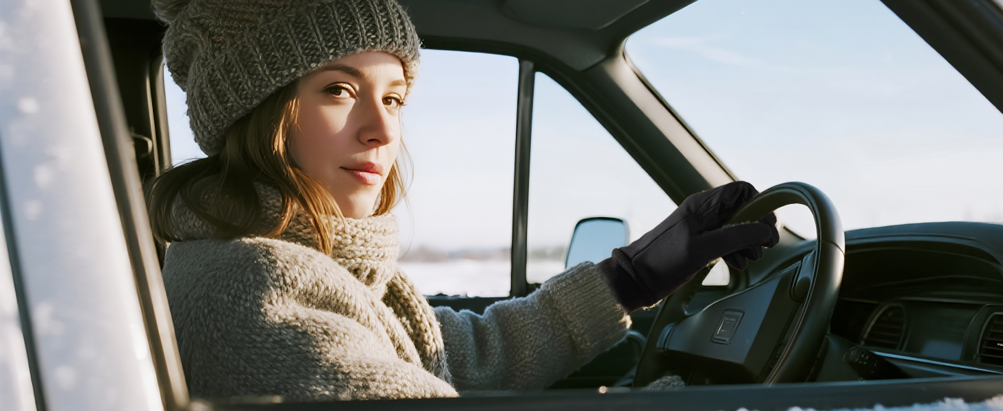 Терморукавички Trendoux для чоловіків та жінок, теплі велорукавички з флісовою підкладкою, сенсорні, водонепроникні, вітрозахисні, з антиковзанням, для бігу, їзди на велосипеді, водіння, чорні, XL