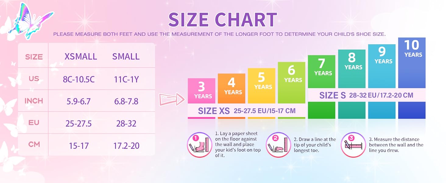 Дитячі ролики для дівчаток, 4 розміри, регульовані, безпечні, з дихаючим верхом, для початківців (XS: 25-27.5 EU)