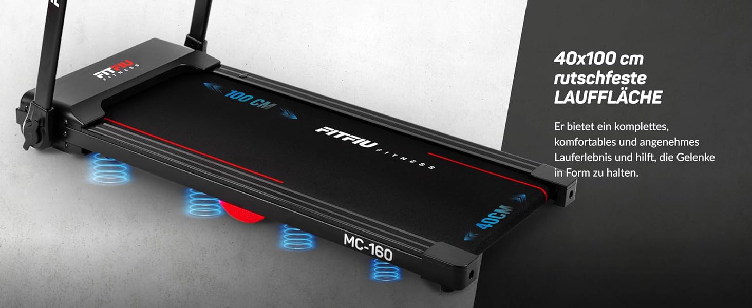 FITFIU MC-160-2 в 1: Ходунки та бігове полотно, складане, Bluetooth, Kinomap, для дому/офісу