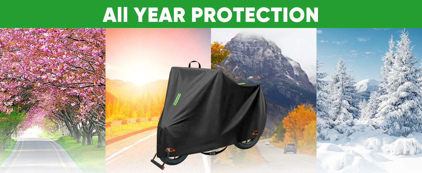 Захисний чохол для мотоцикла CICMOD, 210D, водонепроникний, для мопедів та ролерів (245x105x125cm) XXL