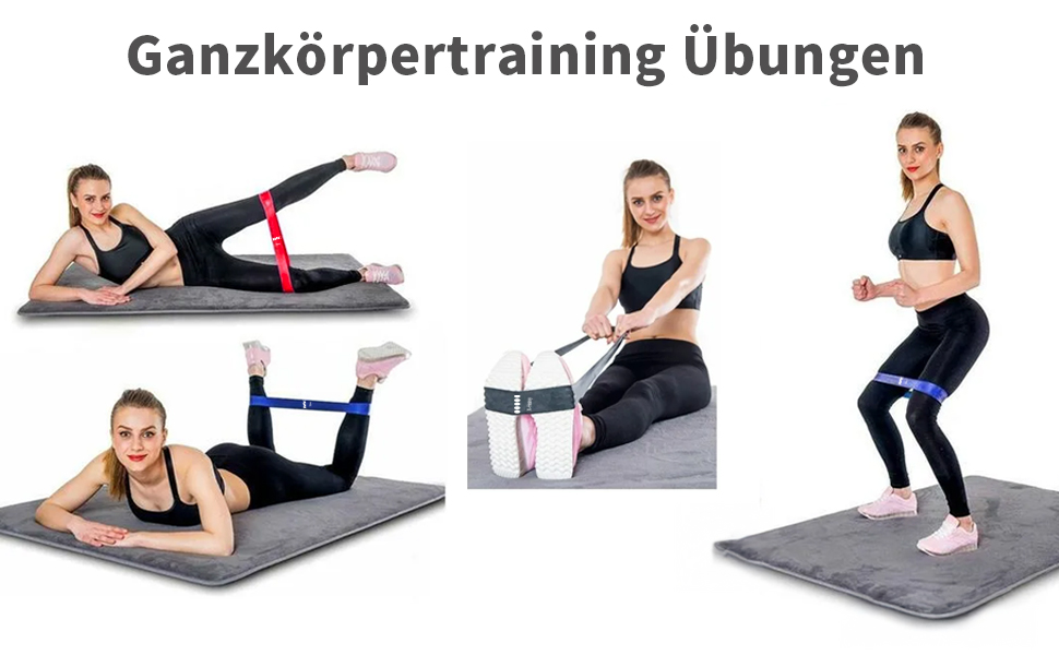 Набір фітнес-гумок 5 шт., гумки для фітнесу з 5 рівнями опору, гумки для фітнесу, йоги, пілатесу та силових тренувань