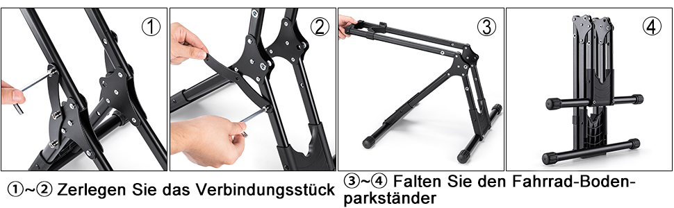 Підставка для велосипеда CXWXC для 20''-29'' та 730C MTB, шосейних велосипедів. Складана підставка для зберігання в приміщенні, гаражі, на вулиці