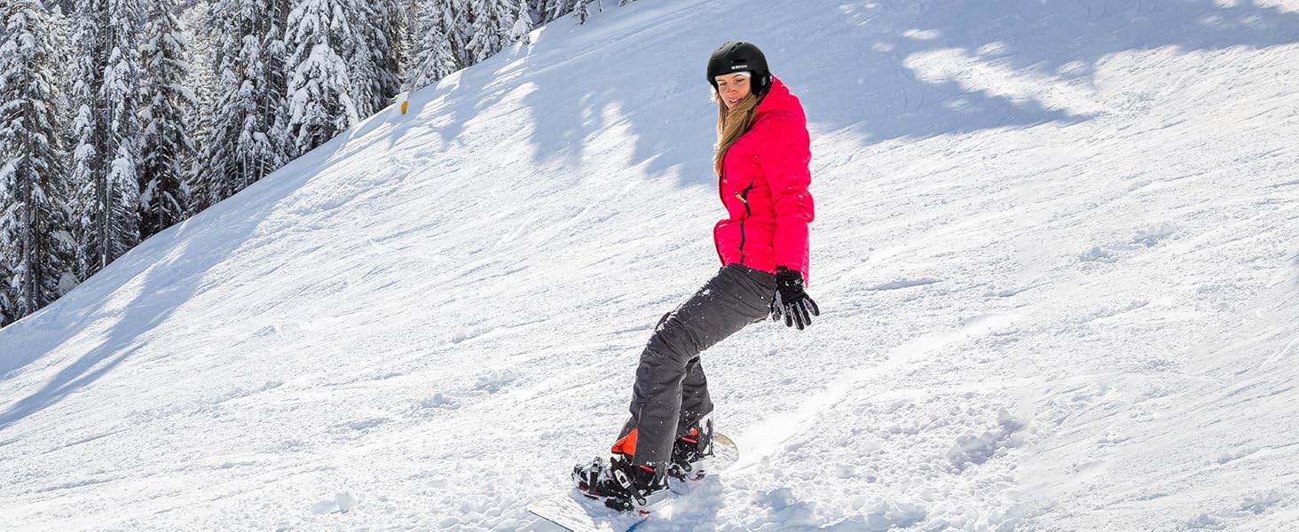 Шолом для сноуборду та гірських лиж, унісекс, рожевий, розмір M (54-58 см)