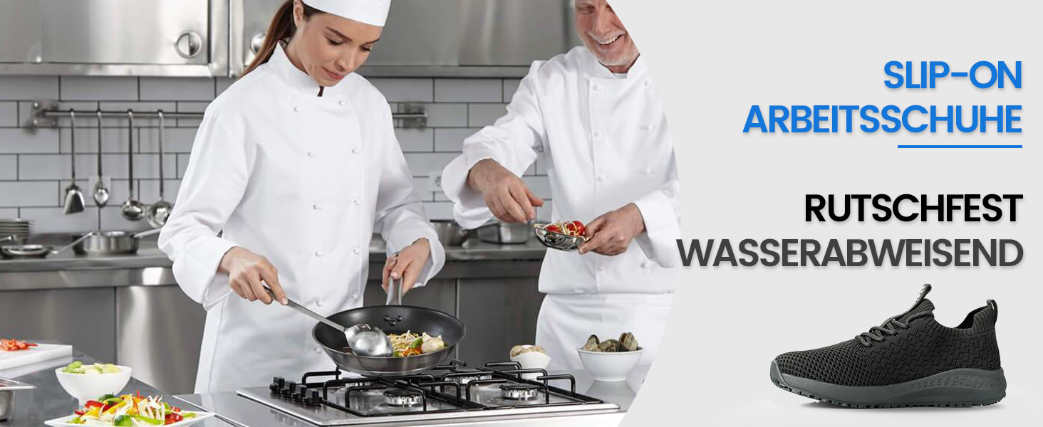 Кухонні черевики для жінок: дихаючі, антиковзкі, зручні, для ресторану, лікарні, догляду. Безпечні черевики з неслизькою підошвою, чорні, 43 EU