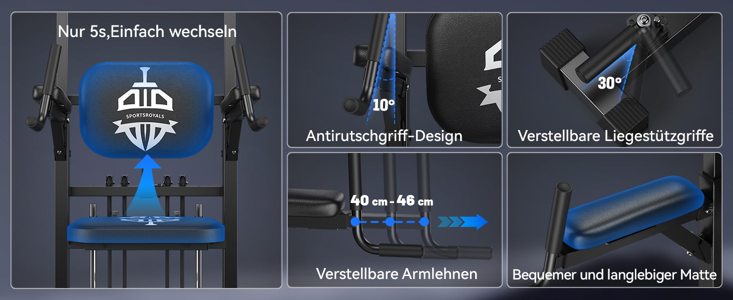 Power Tower Sportsroyals для силових тренувань вдома, 204 кг, чорний