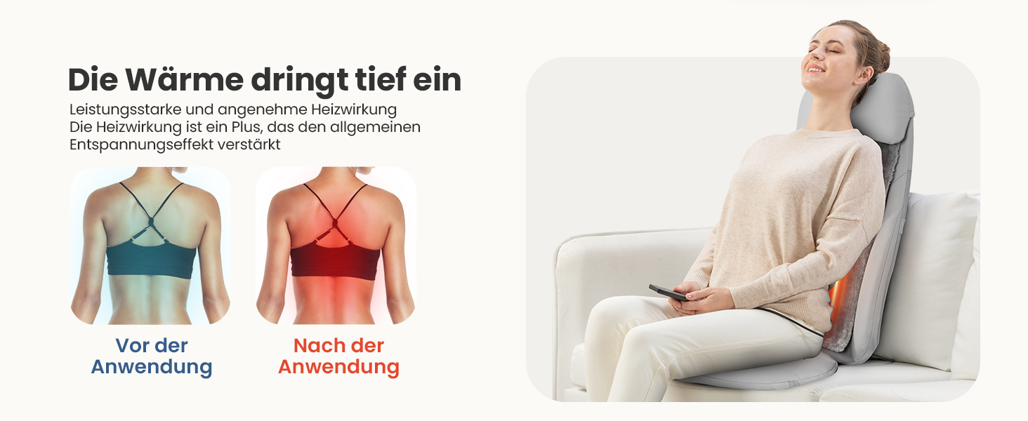 Крісло-масажер Comfier Shiatsu з підігрівом та функцією глибокого масажу, 2D/3D, для дому та офісу