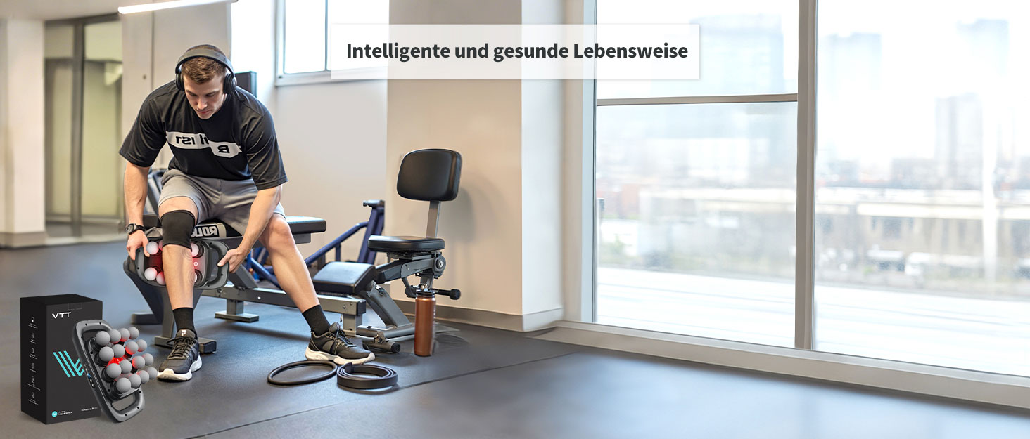 Масажний пістолет VTT з 16 насадками для глибокого масажу м'язів спини та плечей, 3 режими, 30 швидкостей, акумулятор 2600mAh