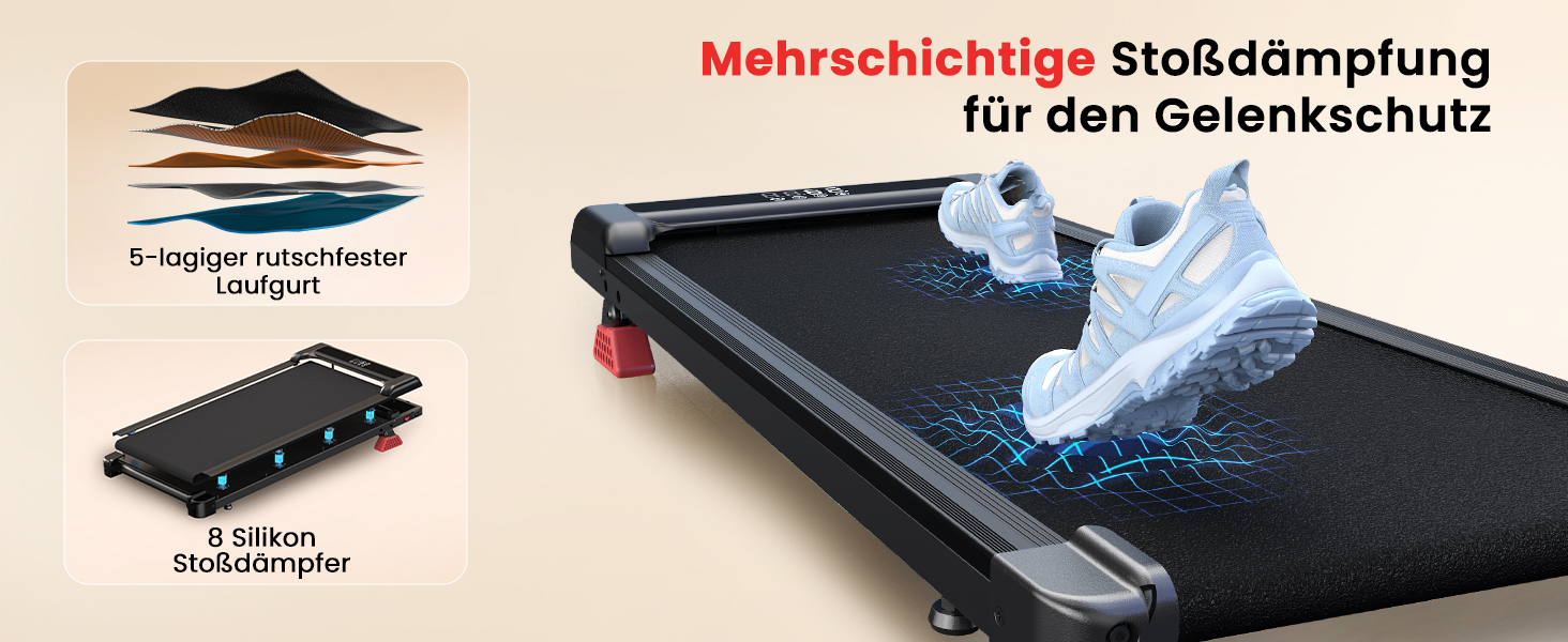Бігова доріжка Walking Pad для дому з нахилом - електричний компактний тренажер Walkpad під стіл, чорний