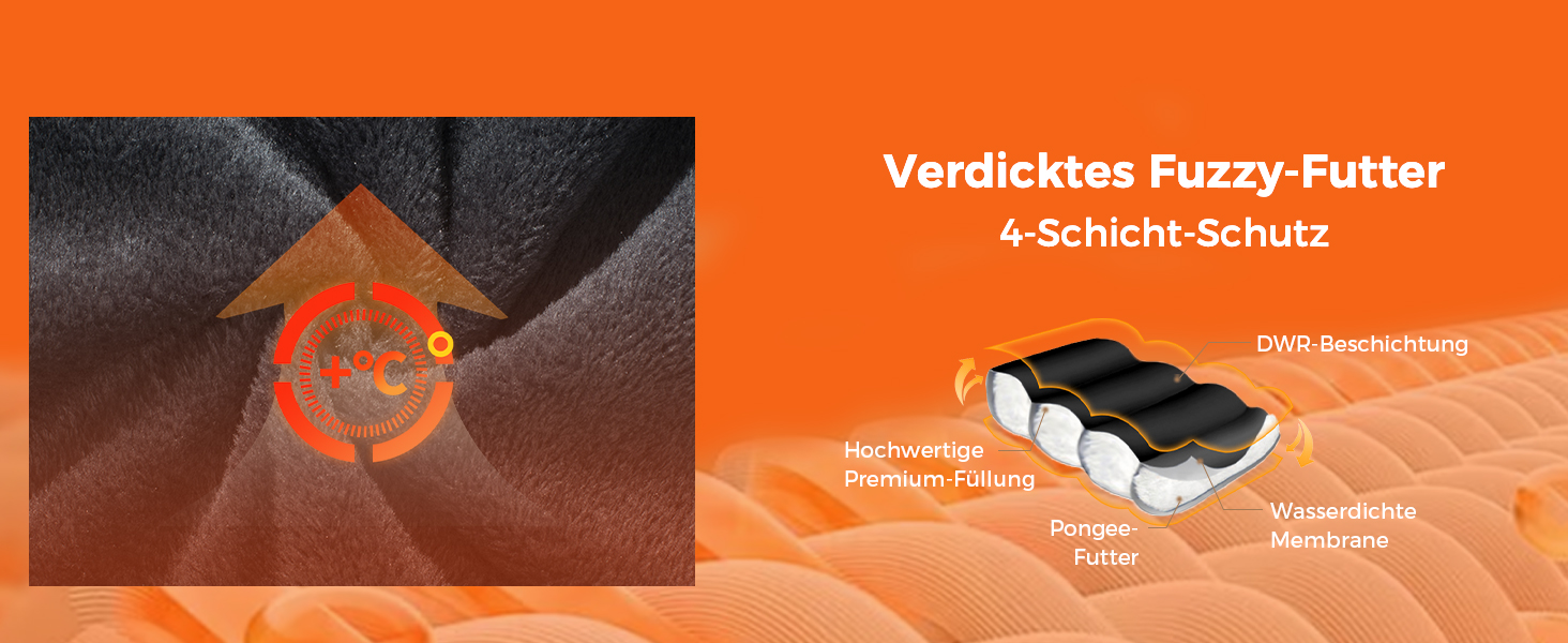 Чоловіча гірськолижна куртка Wantdo з флісовою підкладкою, водонепроникна та дихаюча, блакитна з гірським малюнком