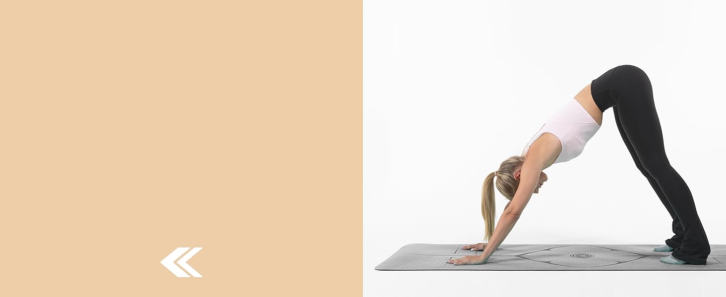 Килимок для йоги з нековзким покриттям 8 мм – сірий – для дому та студії