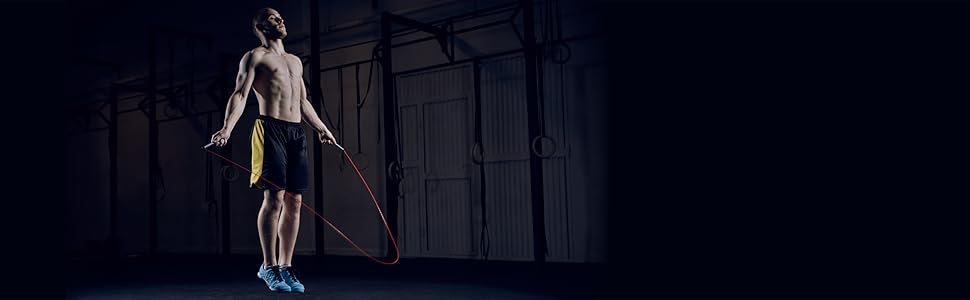 Стрибкове канат Springseil PROFI з 3D-підшипниками | Швидкий скакалка для Double-Unders з дротовим тросом | Ідеально для фітнесу, наприклад, CrossFit, боксу, WODs, MMA