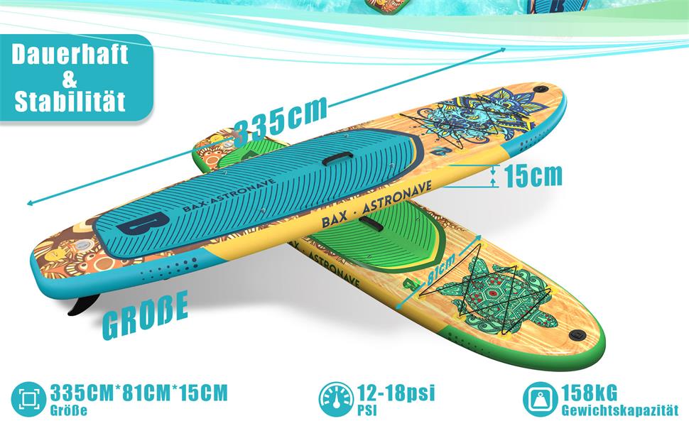 Надувне SUP-борд BAX ASTRONAVE Wood-Pink: Комплект для SUP-серфінгу з аксесуарами