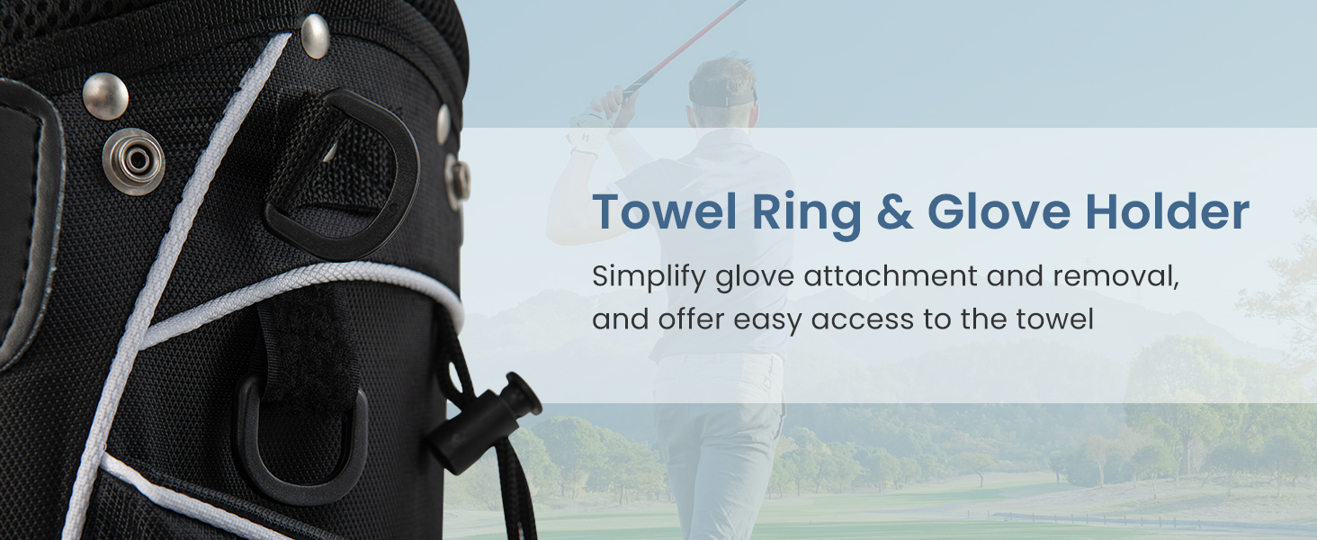 LIFEZEAL Гольф-сумка: портативна сумка для ключок з 4 перегородками, сумка-станд для гольфу з регульованим плечовим ременем, легка чорна сумка для чоловіків та жінок