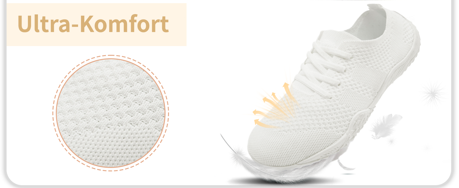 Жіночі спортивні кросівки Barfuss для бігу та занять спорту. Легкі, зручні, з підошвою, що не ковзає. Розмір 40 EU, чорний колір.