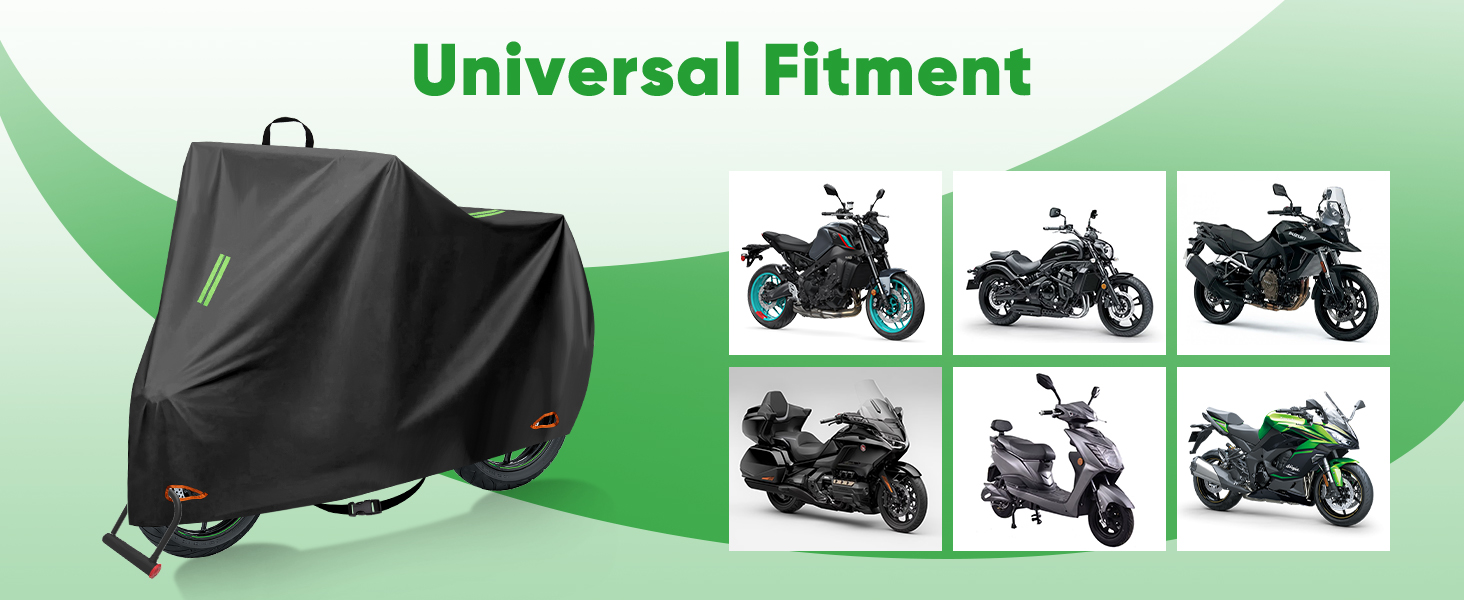 Захисний чохол для мотоцикла CICMOD, 210D, водонепроникний, для мопедів та ролерів (245x105x125cm) XXL