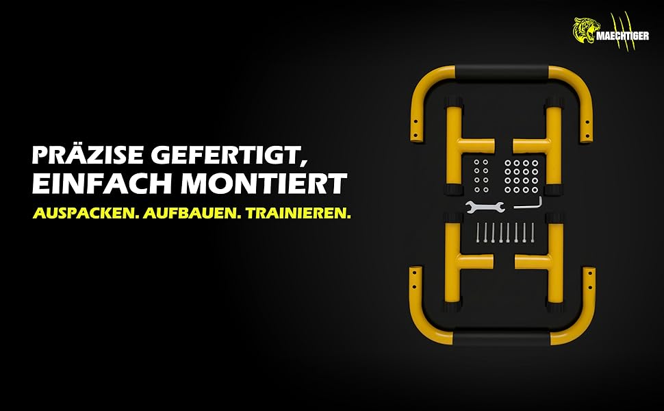 Паралелетки преміум-класу Parallettes - подовжені сталеві ручки для віджимань - стабільність завдяки системі вирівнювання - неслизькі та щадять суглоби - для калістеніки, фітнесу, в приміщенні та на вулиці