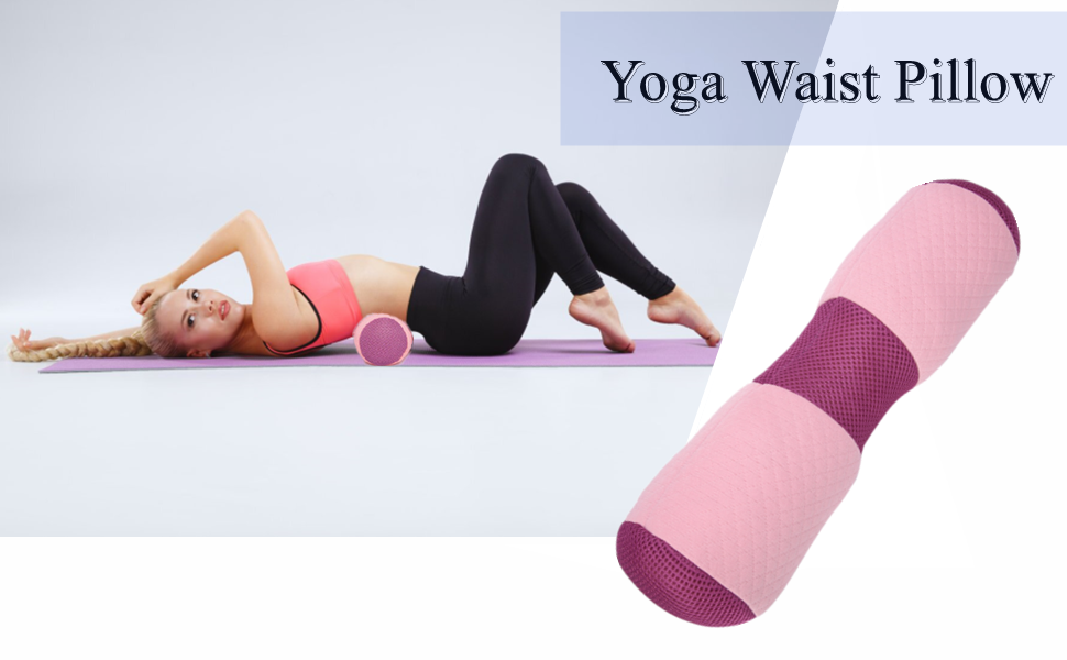 Подушка для йоги Yoga Bolster Roller Waist Pillow Корекція поперекового відділу тазу Подушка Memory Foam Block Подушка для йоги кругла для відновлювальних вправ йоги