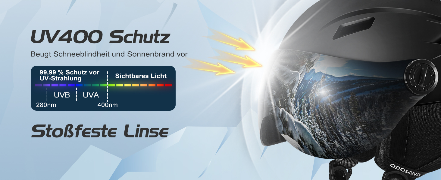 Шолом для сноуборду та лиж Odoland, легкий гоночний шолом з візором, для чоловіків та жінок, розмір S (52-55 см), колір хакі