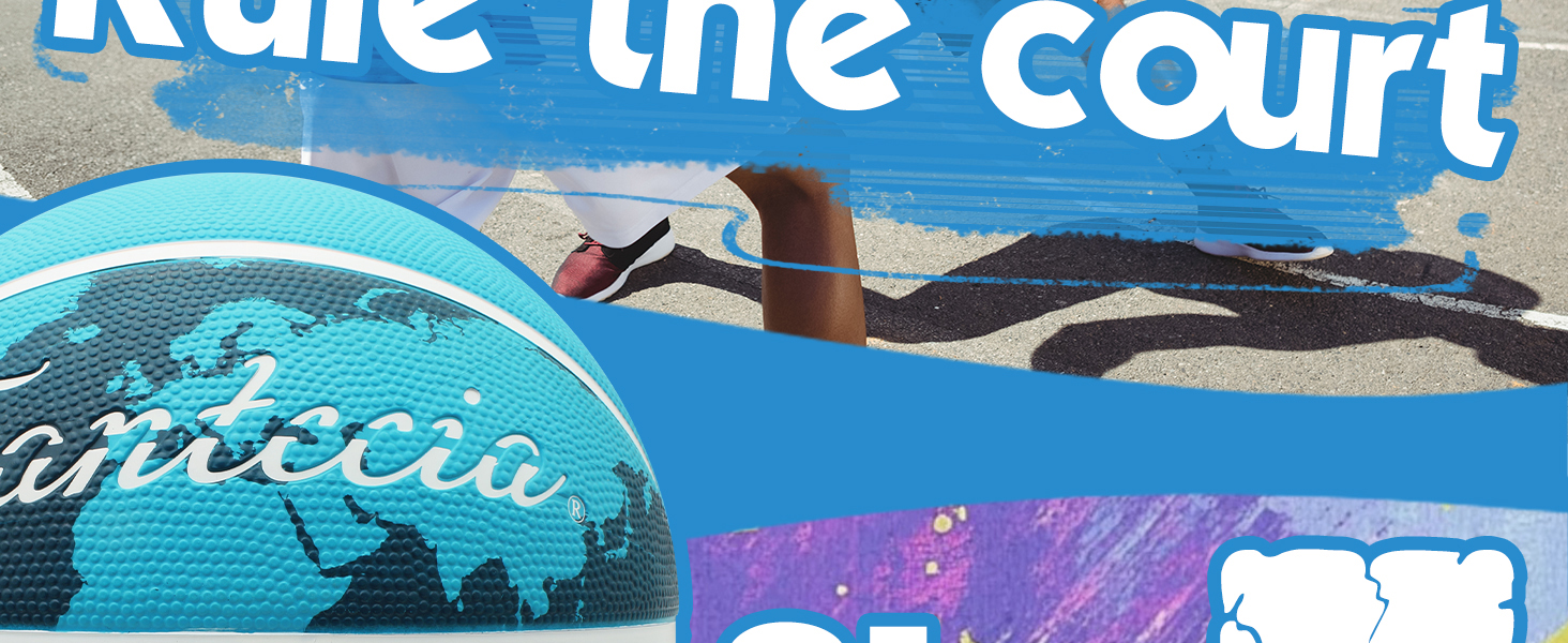 Гумовий баскетбольний м'яч Fantecia, розмір 7, для гри в приміщенні та на вулиці, тренування, чоловічий, жіночий, дорослий, підлітковий, з насосом