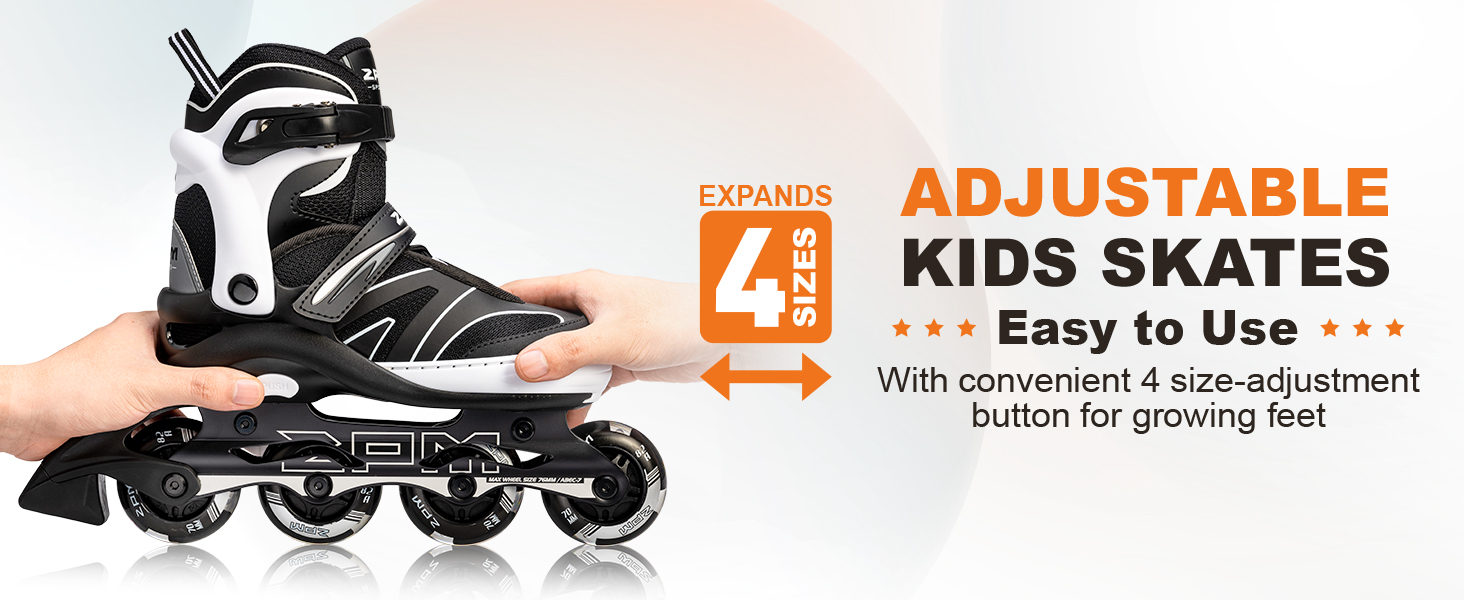 Ролики для дітей 2PM SPORTS, ролики для дівчаток та хлопчиків, середнього розміру (EU 34-37), зелені