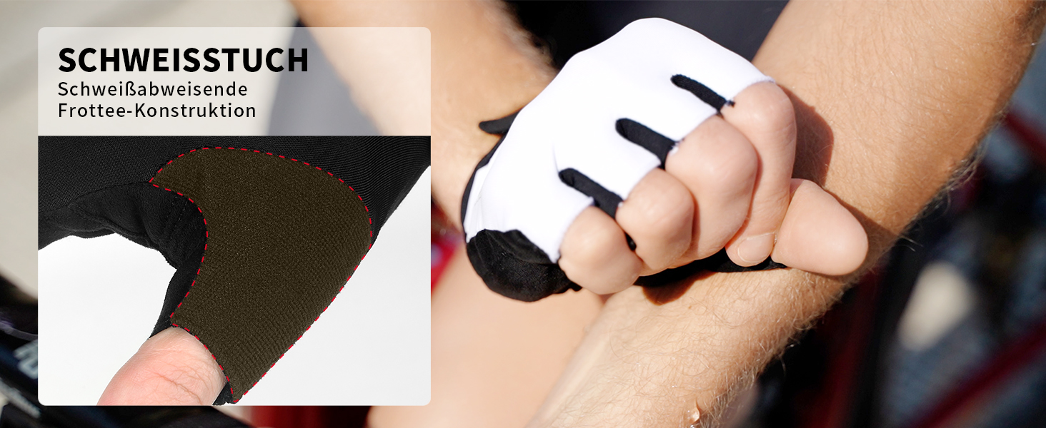 Велосипедні рукавички напівпальці для чоловіків та жінок, літні короткі велорукавички з підкладкою, дихаючі рукавички для велоспорту для гірського велосипеда та шосе, чорні, розмір L