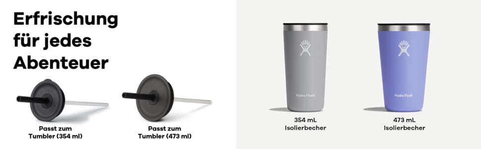 Термочашка HYDRO FLASK 473 мл з кришкою, вакуумна, з нержавіючої сталі, для напоїв гарячих і холодних, герметична, BPA-free, колір Goji