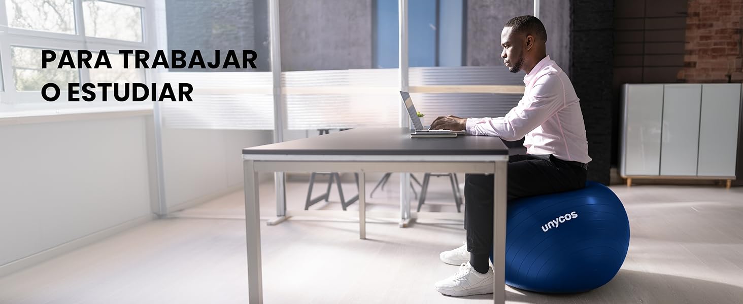 Фітбол Unycos 55/65/75 см для фітнесу, йоги, балансу та корекції. З насосом, BPA-Free, антивибуховий. #10 Зелений (55 см, #07 Темно-синій)