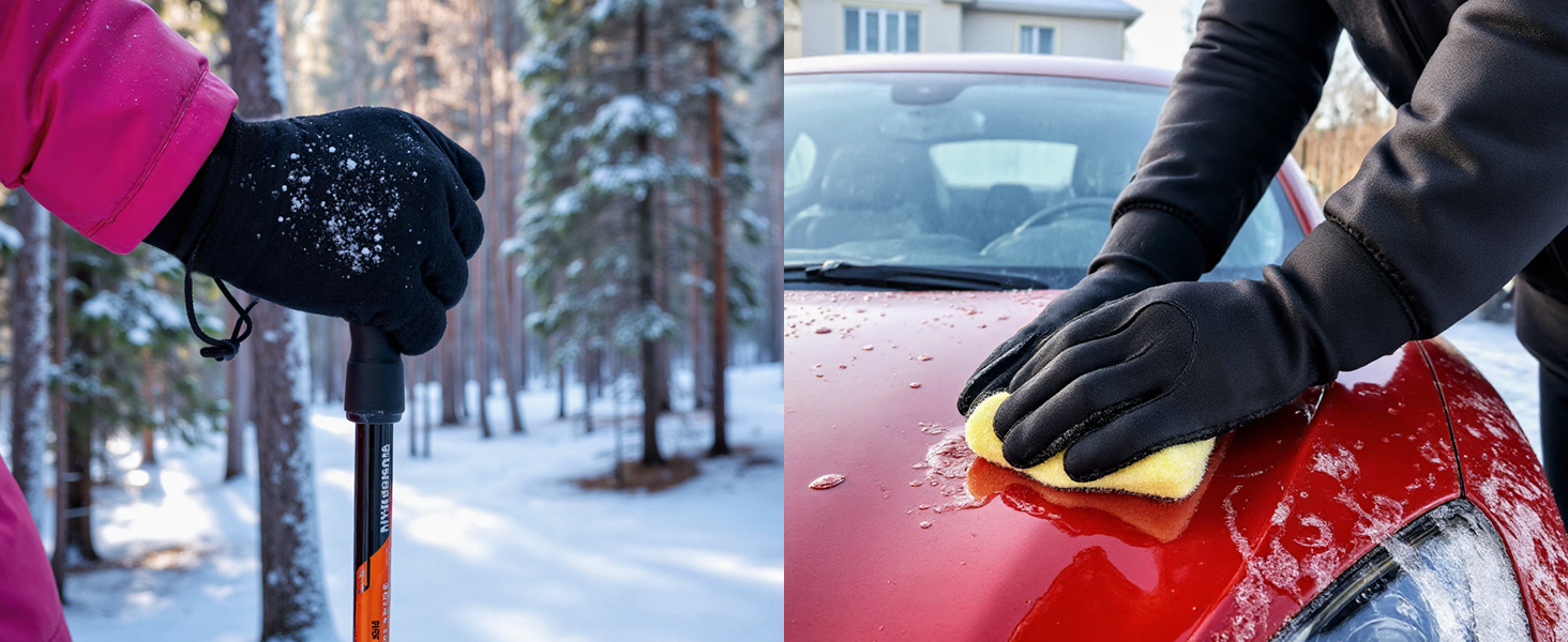 PAWHITS Неопренові рукавички 3 мм для плавання, дайвінгу, каякінгу та серфінгу - чоловічі та жіночі, з антиковзким покриттям (з регульованими ремінцями, розмір L)