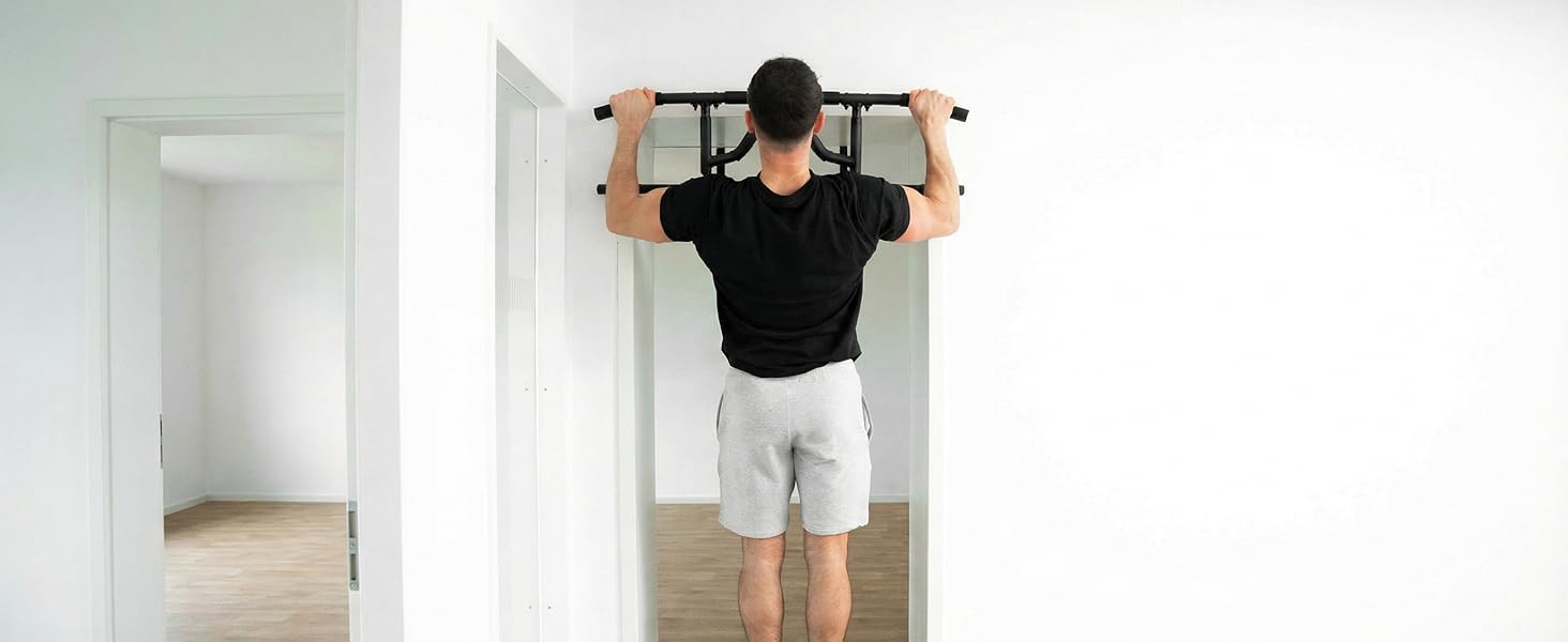 Климмустатова перекладина для дверного отвору Neolymp Premium - регульована висота, глибина та ширина, вантажопідйомність 150 кг, без свердління