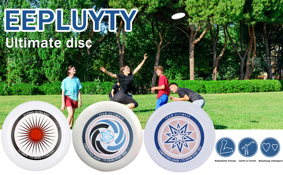 Фрісбі Ultimate 175г для вулиці, професійне, червоне. Диск для гри та змагань з тасьмою для зберігання