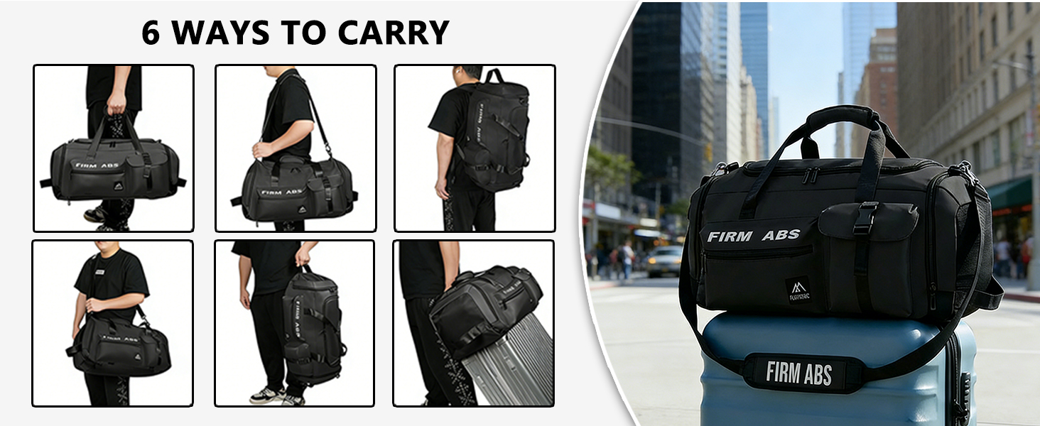 Спортивна сумка Flintronic 65L для тренувань та подорожей з відділенням для взуття та мокрих речей, функція рюкзака, рожева