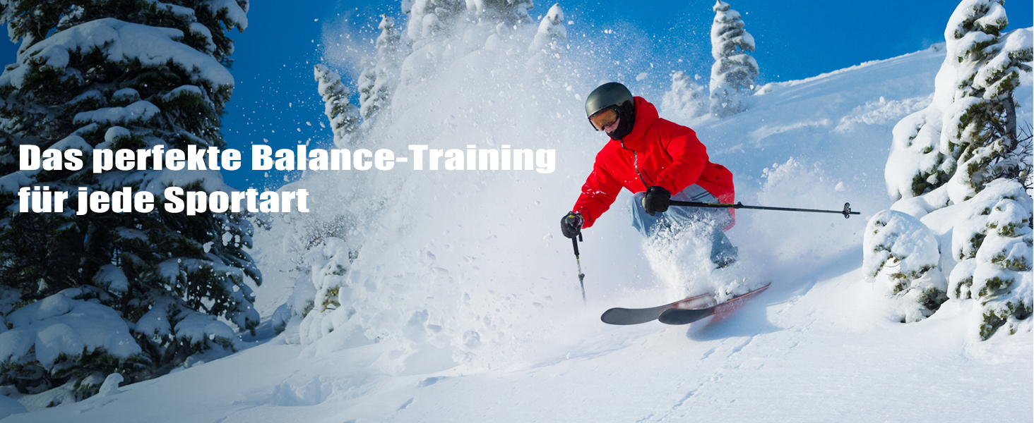 Дерев'яна баланс-дошка COSTWAY для дому: тренажер рівноваги, баланс-борд з пробковою кулею, 8 шарів високоякісної деревини, чорний колір