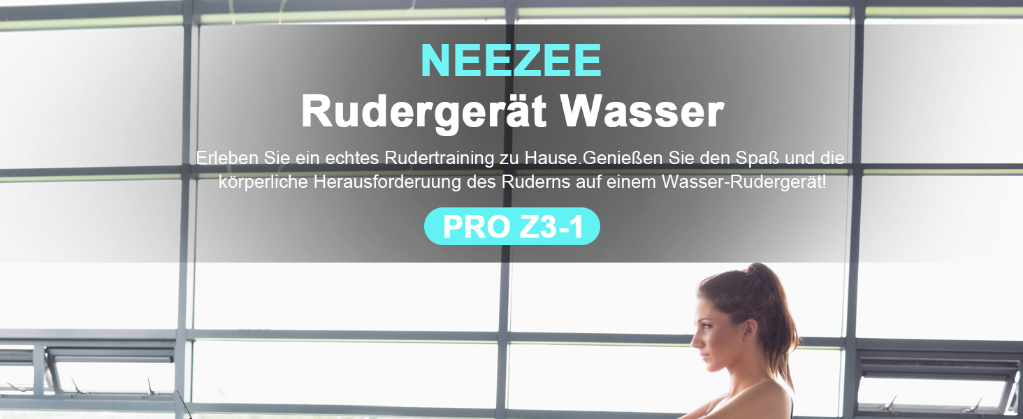 Гребний тренажер Neezee, Bluetooth, до 150 кг, вертикальне зберігання