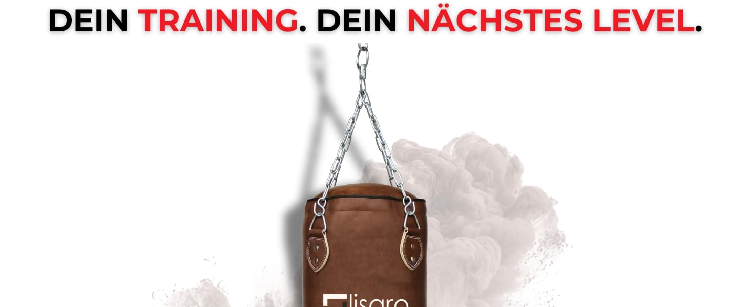 Боксерський мішок Lisaro Profi 150 см - для будь-якого спорту, 40 кг, з металевою ланцюгом, виготовлений з штучної шкіри (вініл), студійного рівня, коричневий