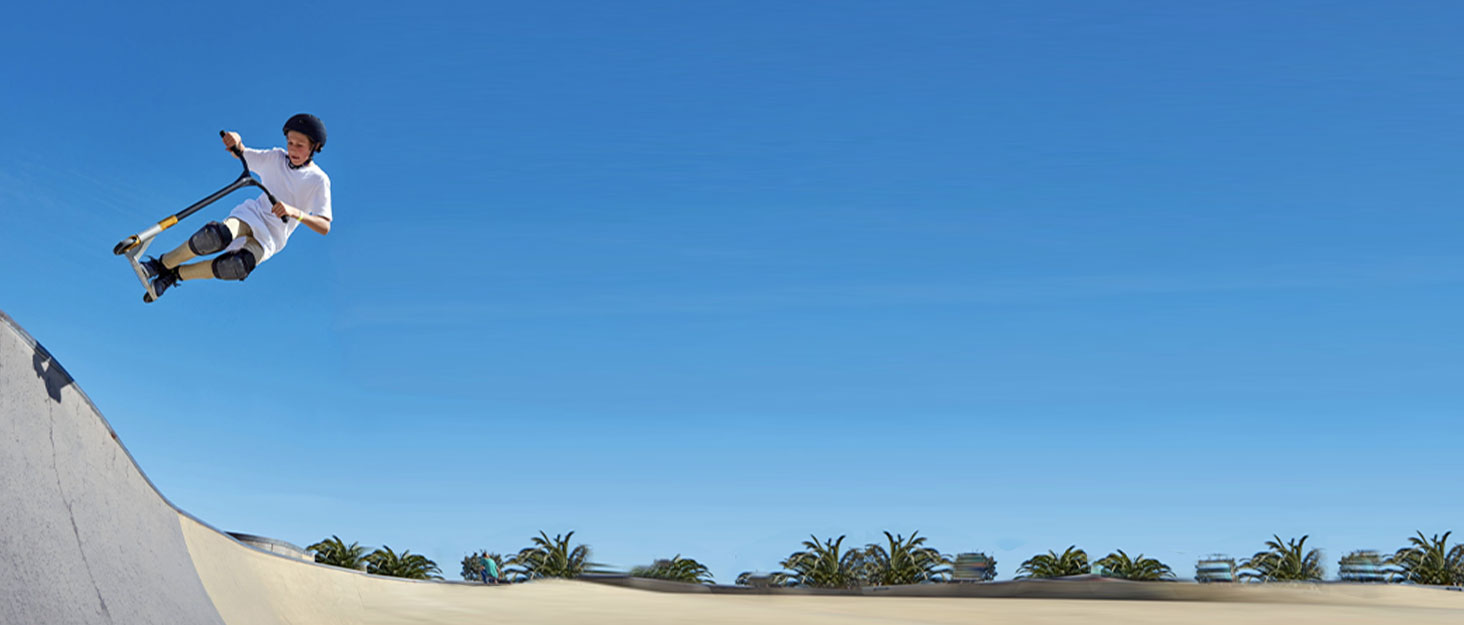 Міський трюковий ролер FREEDARE Cityroller для дітей та дорослих, складний, колеса 200 мм, регулювання висоти, до 100 кг, білий