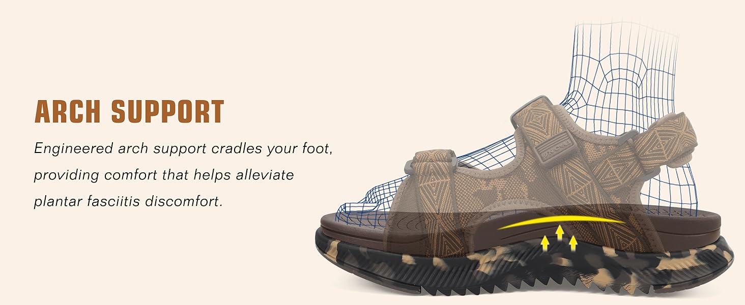 Чоловічі сандалі Oncaі Wandersandalen: ортопедичні трекінгові сандалі для відпочинку та спорту, блакитні, розмір 43 EU