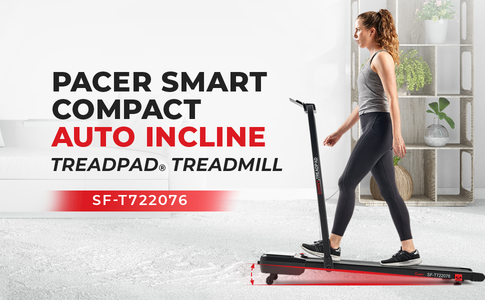 Бігова доріжка Sunny Health & Fitness SF-T722076 з автоматичним нахилом