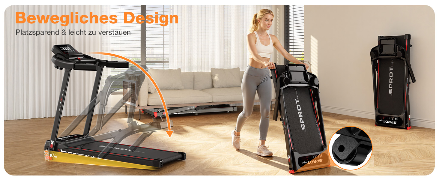Бігова доріжка Dskeuzeew складана з регулюванням нахилу - Walking Pad для дому, 1-12 км/год, електрична, чорна