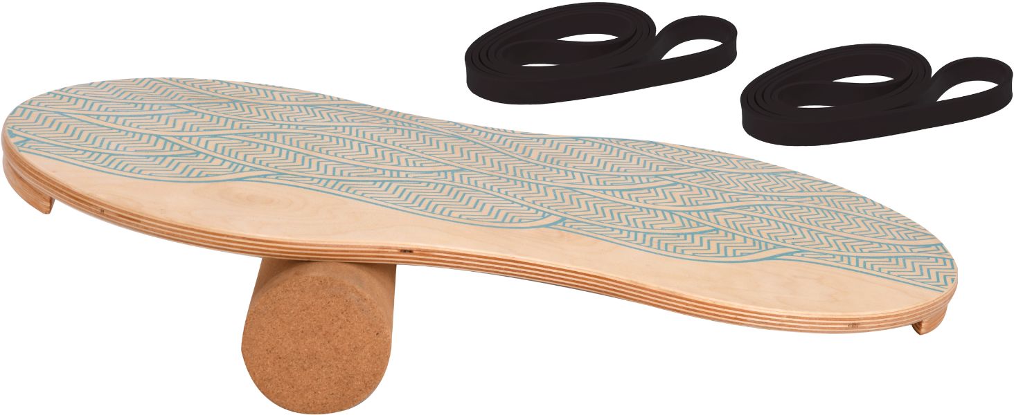 Набір Woodboard Balance Board Maple & Cork для тренування координації