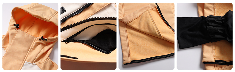 Сніговий комбінезон HOUZONIY для жінок та чоловіків. Теплий, водонепроникний, з капюшоном, для катання на лижах та сноуборді. Розмір S T63+Рожевий