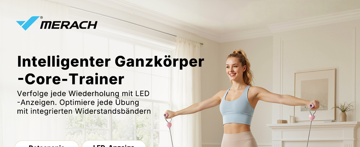 Реформатор для пілатесу MERACH – багатофункціональний тренажер для дому з еластичними стрічками, наколінниками, 120 кг, рожевий