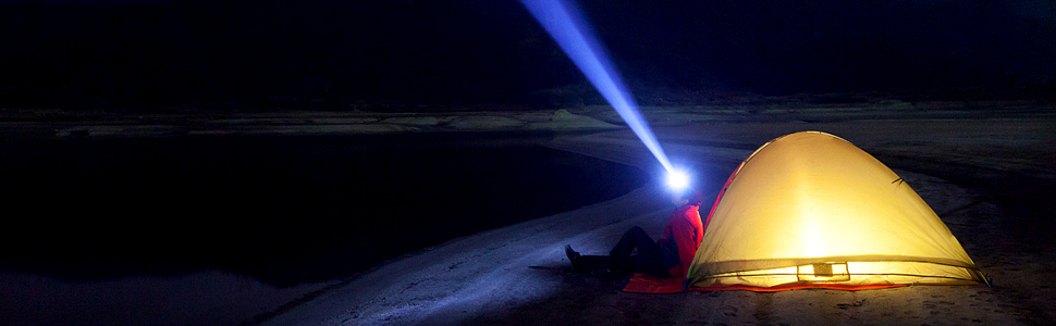 LED налобний ліхтар 18000лм, перезаряджається, з регулюванням фокусу, датчик руху, 24 години роботи, водонепроникний для кемпінгу, риболовлі, бігу, піших прогулянок, читання, роботи