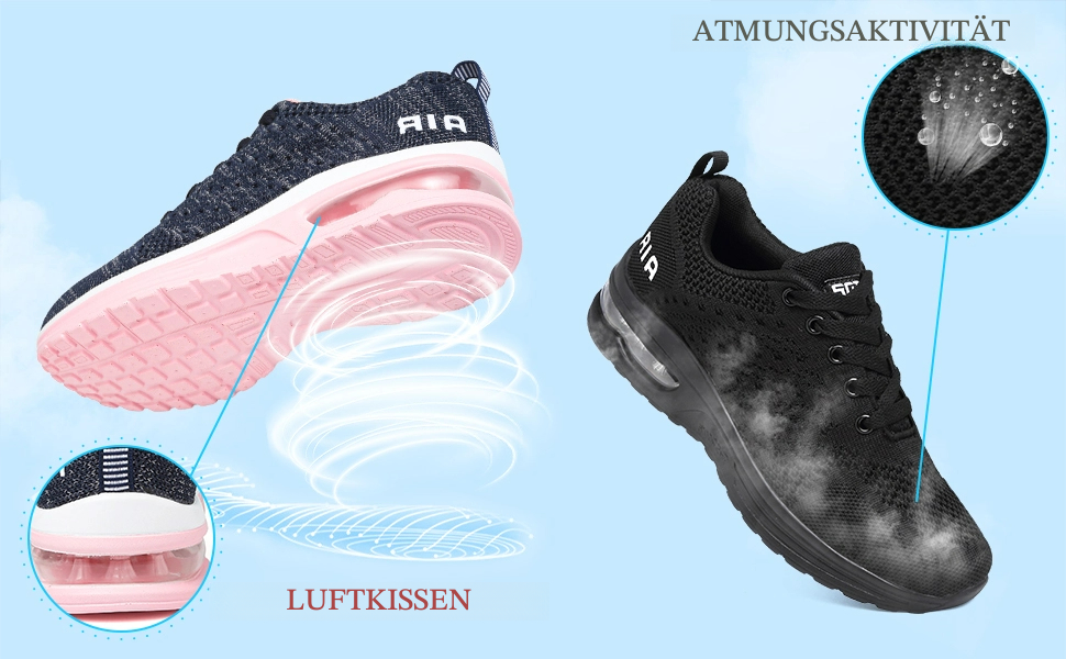 Жіночі кросівки для бігу та фітнесу: зручні, дихаючі, з амортизацією, розмір 40 EU, чорно-білі