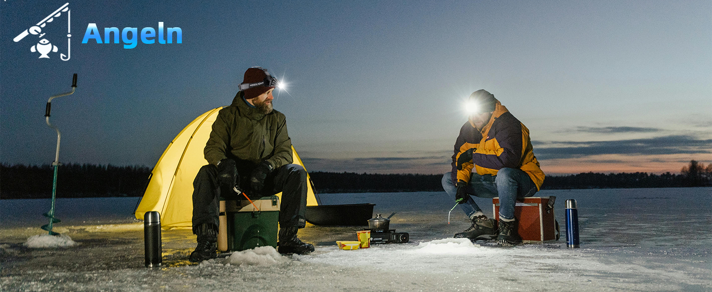 LED налобний ліхтар з акумулятором, надпотужний, з датчиком руху, 3 режими світла та 2 червоних, водонепроникний IPX7, для кемпінгу, бігу, риболовлі, походів, активного відпочинку та надзвичайних ситуацій