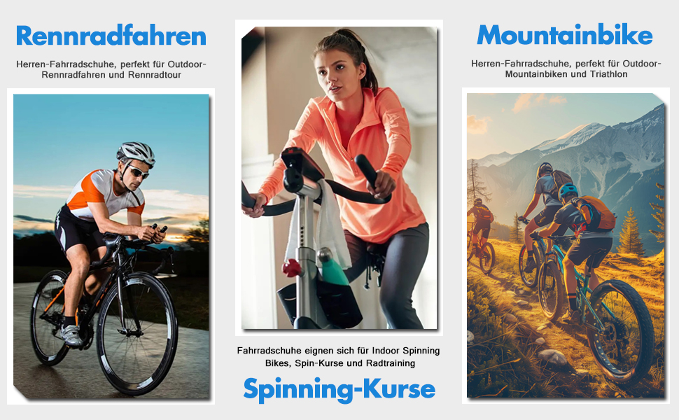 Велосипедні шкарпетки для чоловіків та жінок, для шосе, сумісні з SPD, SPD-SL, Look Delta/Keo | Універсальні велотуфлі для Peloton, шосе та занять в залі | Легкі та дихаючі, розмір 43 EU, білі