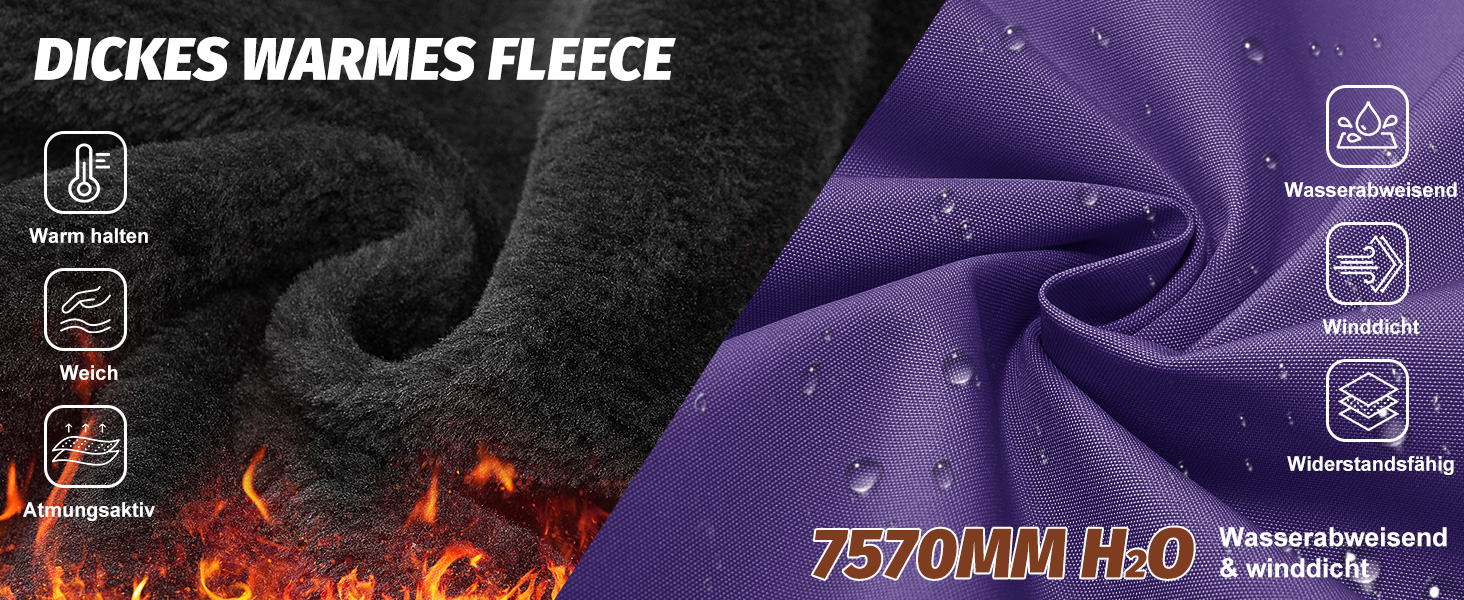 Водонепроникна зимова куртка Voqeen для жінок. Тепла флісова снігозахисна куртка для катання на лижах, вітронепроникна, дихаюча, з капюшоном. Розмір M, колір персиковий.