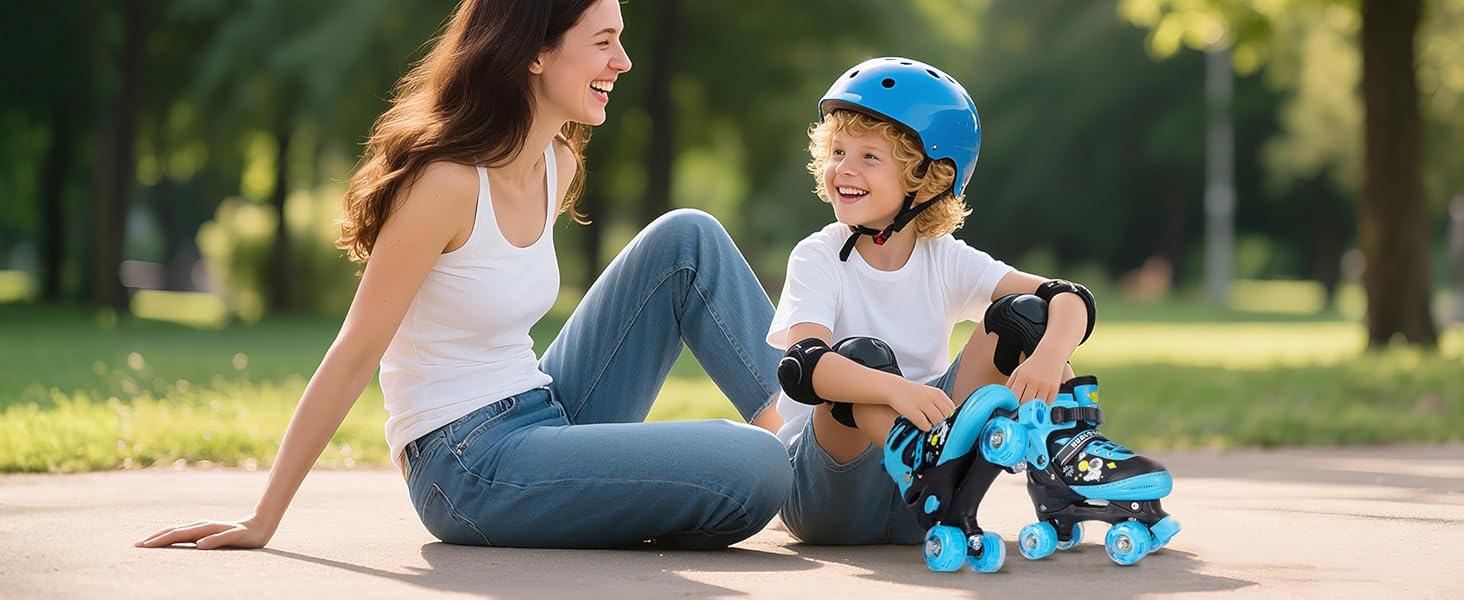 Дитячі ролики Kinder Rollschuhe, блакитні, регульовані, для дівчаток та хлопчиків, розмір 32-36 EU