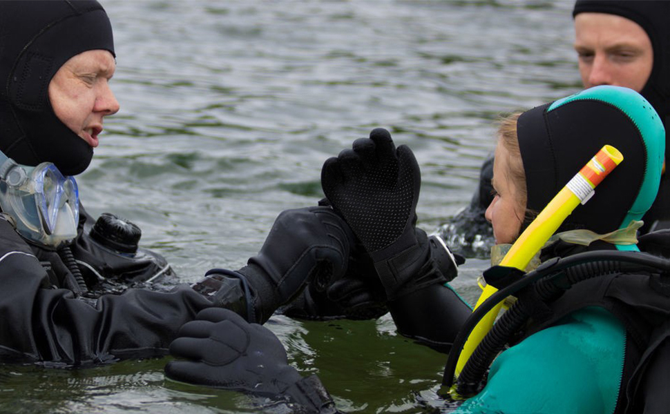 Неопренові рукавички 5 мм, гнучкі, з регульованим поясом, для снорклінгу, дайвінгу, серфінгу, каякінгу, рафтингу