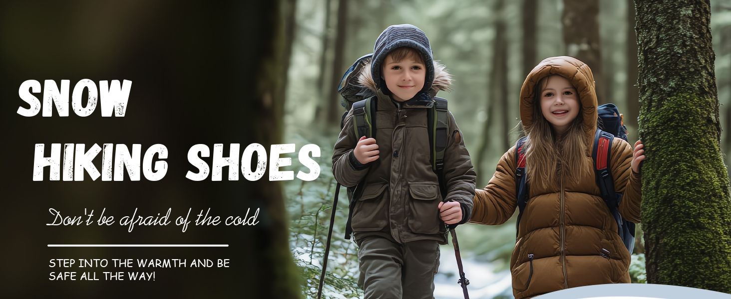 Зимові черевики VITIKE для дітей (хлопчики та дівчатка), тепле хутро, черевики для снігу та трекінгу, розмір 38 EU, колір Павлиній синій